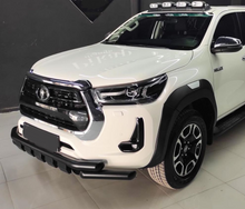 Load image into Gallery viewer, AWD 4X4 - TOYOTA HILUX - BLACK STAINLESS STEEL NUDGE BAR