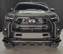 Load image into Gallery viewer, AWD 4X4 - TOYOTA HILUX - BLACK STAINLESS STEEL NUDGE BAR