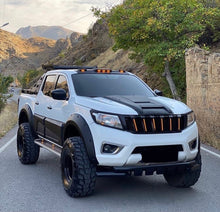Load image into Gallery viewer, AWD 4X4 - NISSAN NAVARA - BLACK STAINLESS STEEL NUDGE BAR