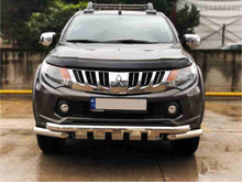Load image into Gallery viewer, AWD 4X4 - MITSUBISHI TRITON - BLACK STAINLESS STEEL NUDGE BAR